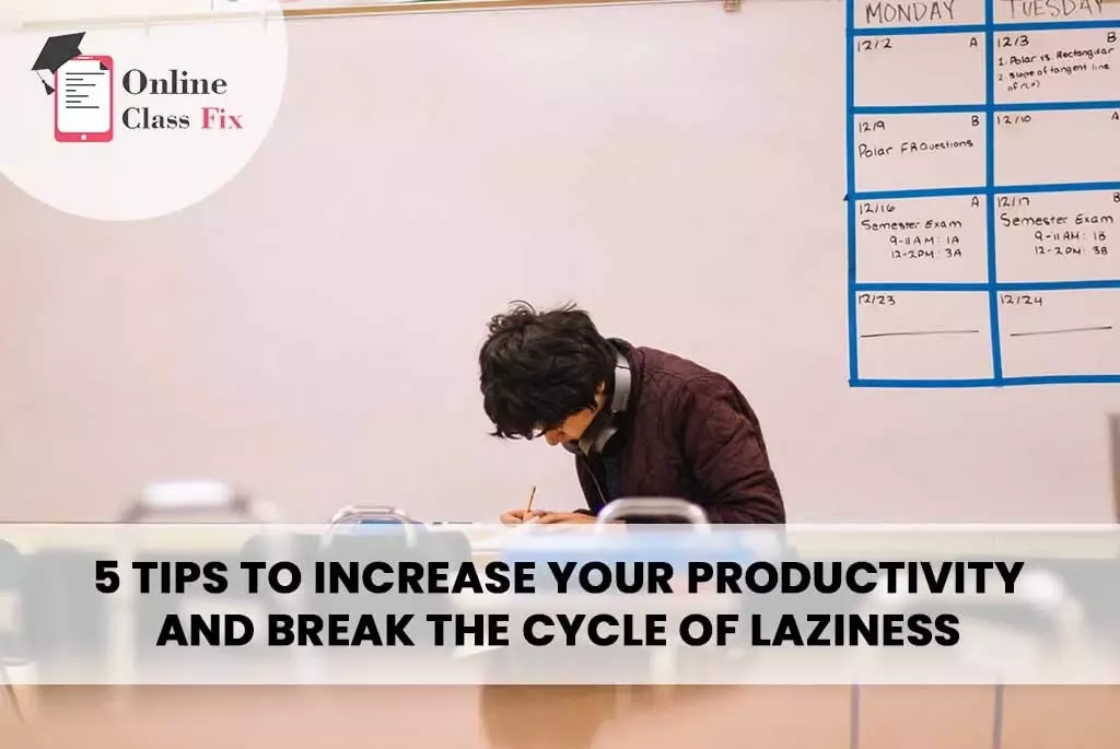 5 Tips to Increase Your Productivity and Break the Cycle of Laziness